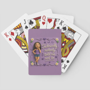Cartes à jouer de Marie qui se conduit mal
