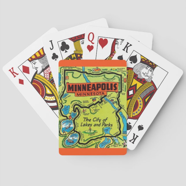 Cartes à jouer de Minneapolis Minn (dos)