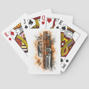 Cartes à jouer de muscle car américaines