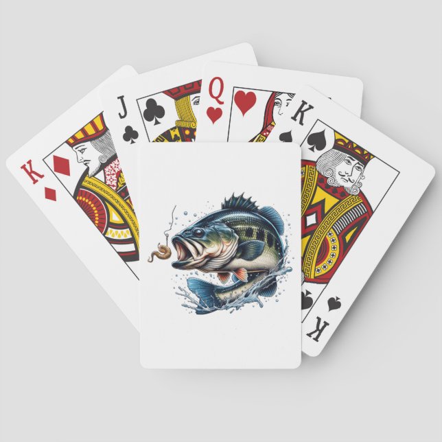 Cartes à jouer de pêche (dos)