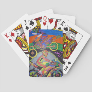 Cartes à jouer de poker de moto de motocross