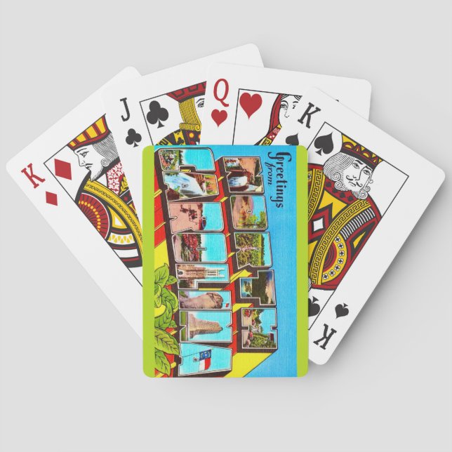 Cartes à jouer de salutations de Caroline du Nord (dos)