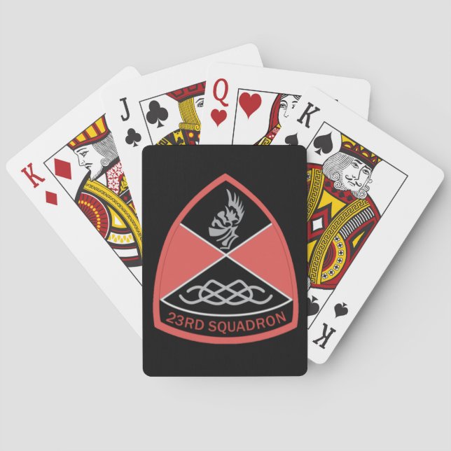 Cartes à jouer de vélo de l'escadron de cadets de  (dos)
