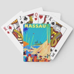 Cartes à jouer de voyage vintage Nassau