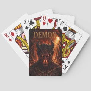 Cartes à jouer démon, carte de poker