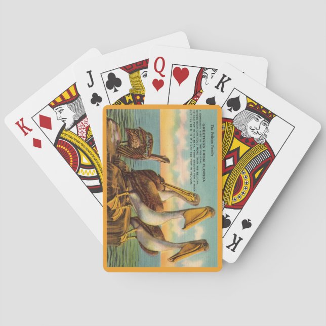 Cartes à jouer des Pélicans de Floride (dos)