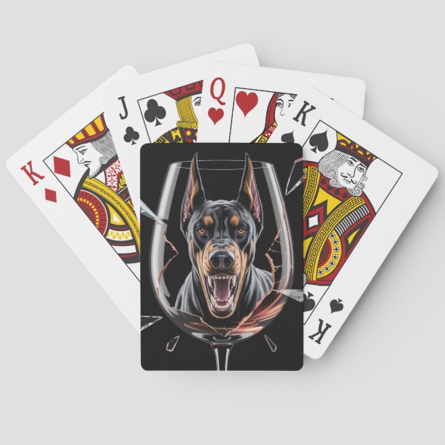 CARTES À JOUER DOBERMAN (dos)