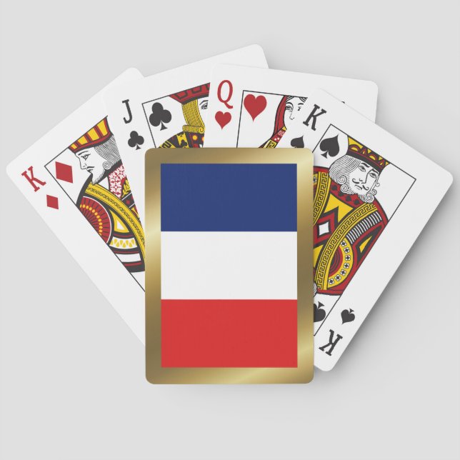 Cartes à jouer drapeau de la Guyane (dos)