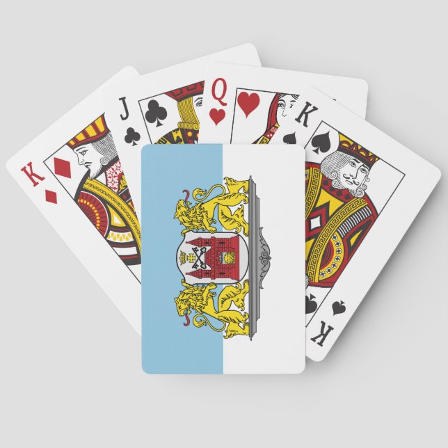 Cartes à jouer Drapeau de Riga, Lettonie (dos)