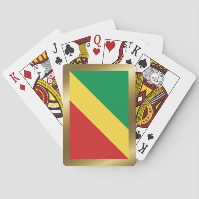 Cartes à jouer Drapeau du Congo-Brazzaville (dos)