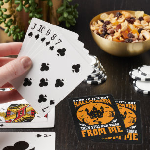 Cartes à jouer drôles même si ce n'est pas Hallowe