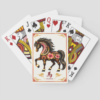 Cartes à jouer du Cheval du Zodiaque chinois