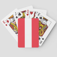 Cartes à jouer du drapeau patriotique autrichien