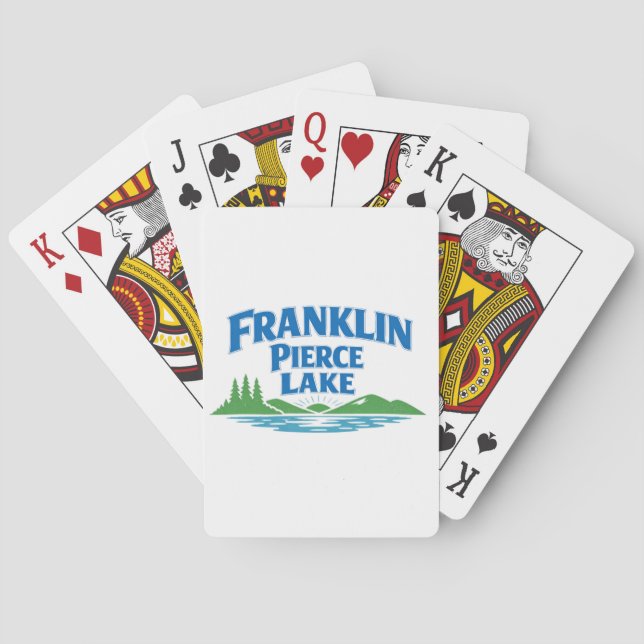Cartes à jouer du lac Franklin Pierce (dos)