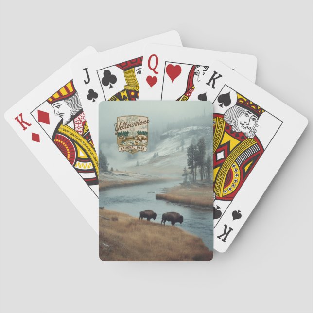 Cartes à jouer du Parc national de Yellowstone (dos)