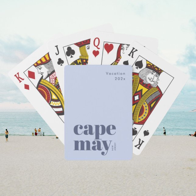 Cartes à jouer élégantes Cape May New Jersey (Créateur téléchargé)
