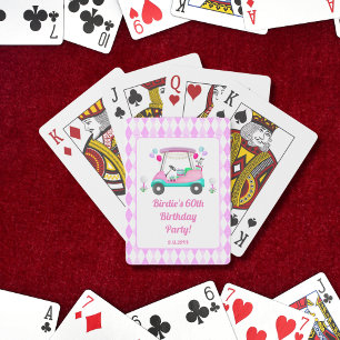 Cartes à jouer élégantes pour la fête de golf des