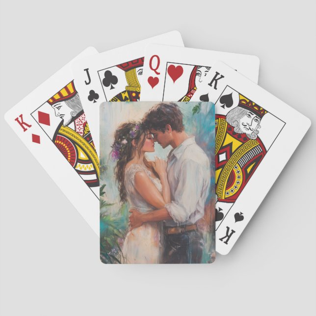 Cartes à jouer Embrasse Romantique (dos)