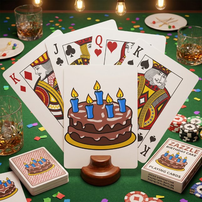 Cartes à jouer en forme de gâteau d'anniversaire (Créateur téléchargé)