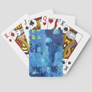 Cartes à jouer en forme de méduse