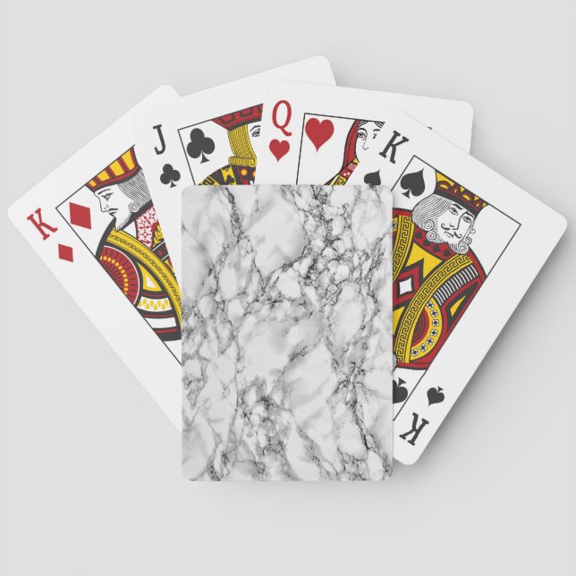 Cartes à jouer en marbre (dos)
