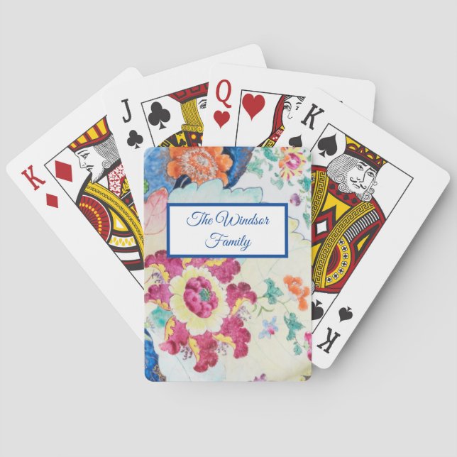 Cartes à jouer fantaisie vintage feuille de tabac (dos)