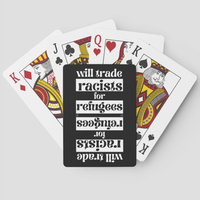 cartes à jouer "FINIR LE RACISME 2" (dos)
