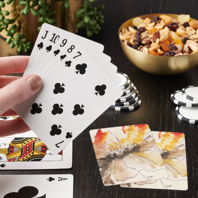 Cartes à jouer Fleur Abstraite (In Situ)
