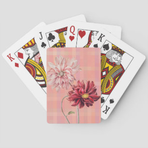 Cartes à jouer Fleurs Vintage Rose