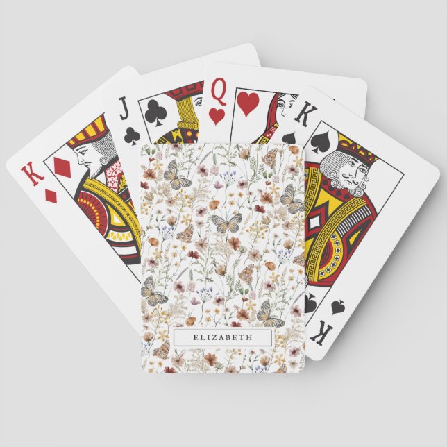 Cartes à jouer Floral Classic (dos)