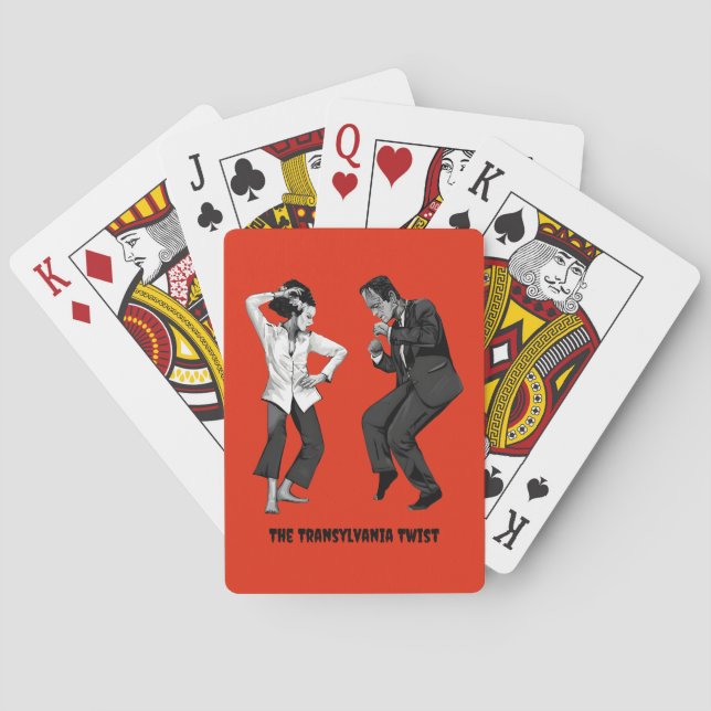 Cartes à jouer Frankenstein dansant (dos)