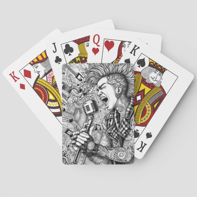 Cartes à jouer Glam Punk Rock Rockabilly (dos)