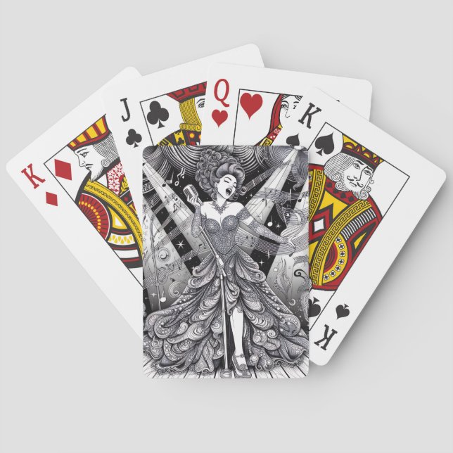Cartes à jouer Glam Punk Rock Rockabilly (dos)