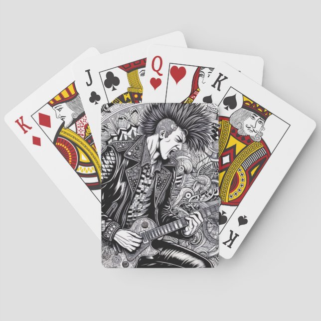 Cartes à jouer Glam Punk Rock Rockabilly (dos)