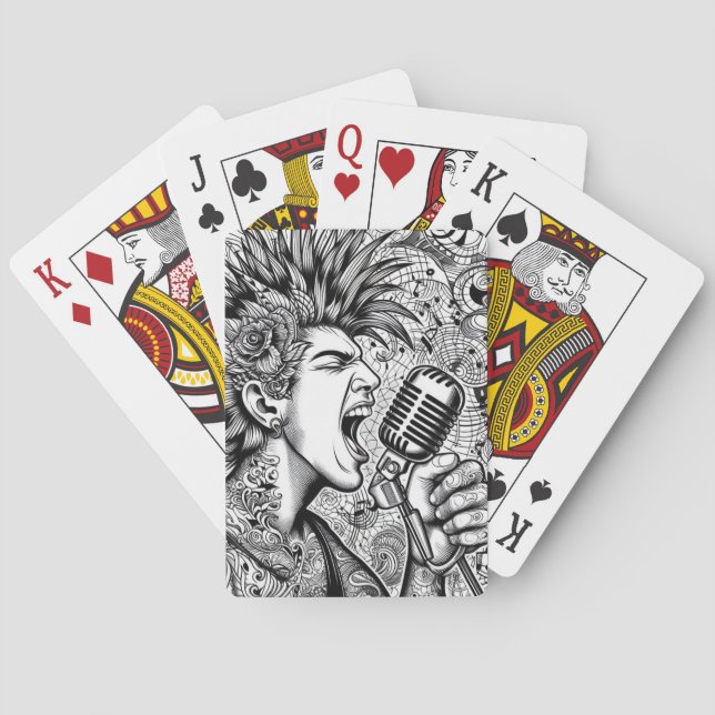 Cartes à jouer Glam Punk Rock Rockabilly (dos)