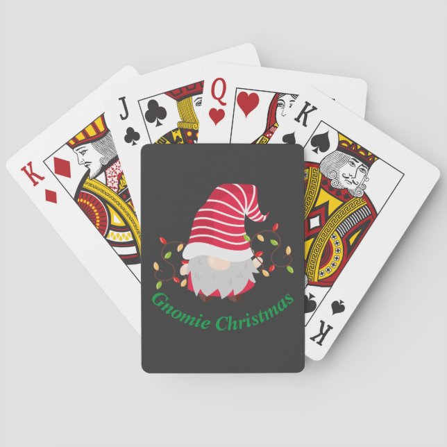 Cartes à jouer Gnomie de Noël (dos)