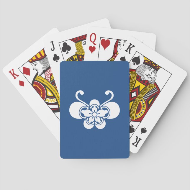 Cartes à jouer goka en forme de papillon (dos)