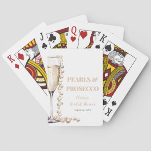 Cartes à jouer Gold Pearls et Prosecco Classic