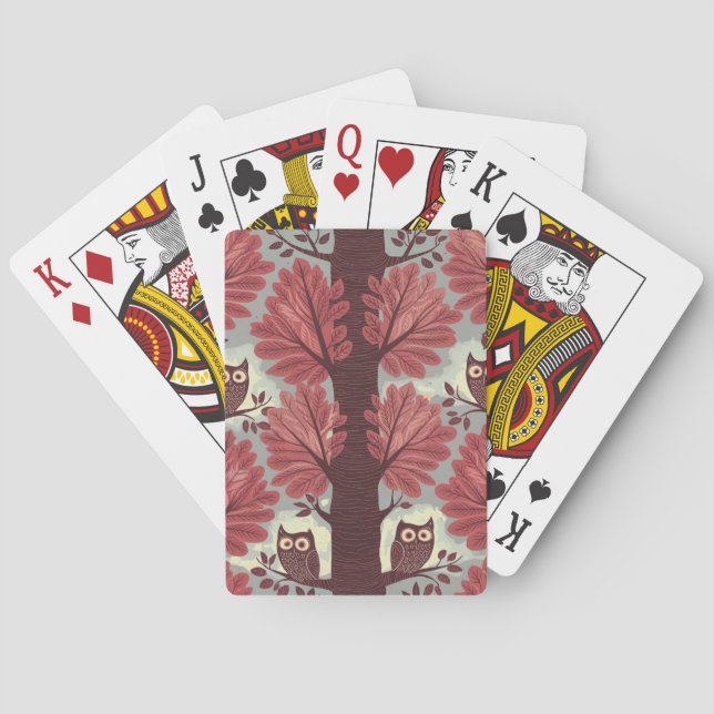 Cartes à jouer Hibou  (dos)