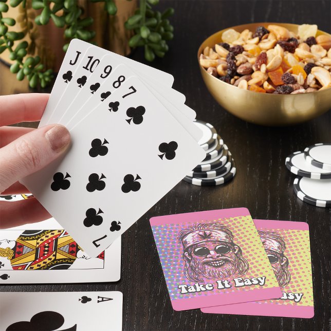 Cartes à jouer hippie Take It Easy (Créateur téléchargé)