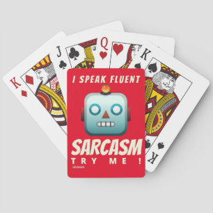 cartes à jouer "I SPEAK FLUENT SARCASM"