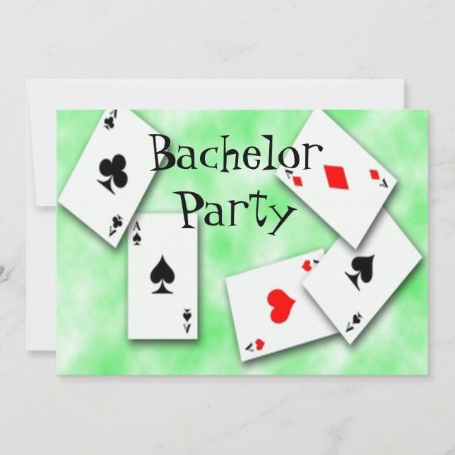 Cartes à jouer Invitation pour Enterrement de Vie  (Devant)