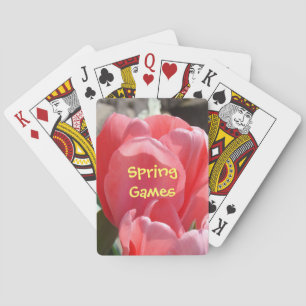 Cartes à jouer Jeux de printemps Fleurs de tulipes