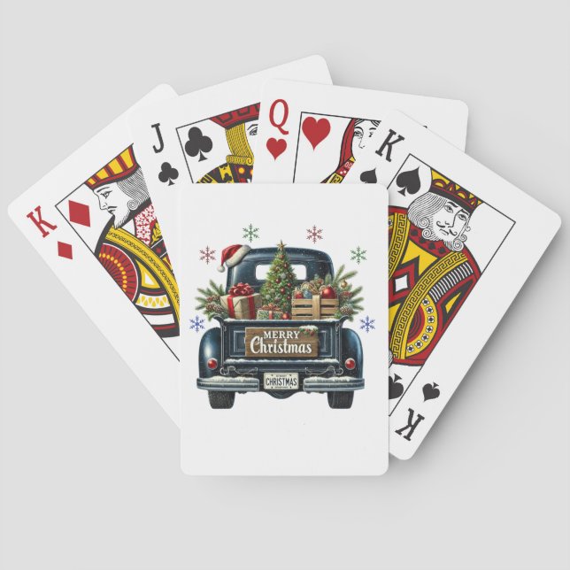 Cartes à jouer Joyeux Noël (dos)