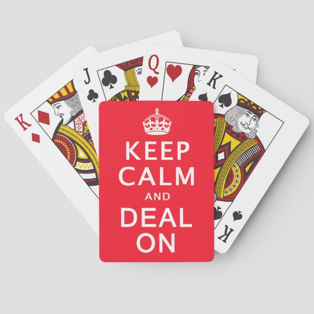 Cartes à jouer Keep Calm and Deal On (dos)