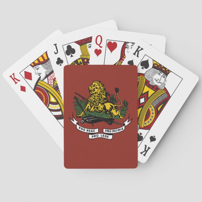 Cartes à jouer King, Law, & Country (dos)