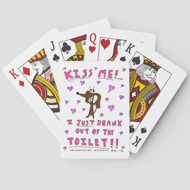 Cartes à jouer "KISS ME" Midge (dos)
