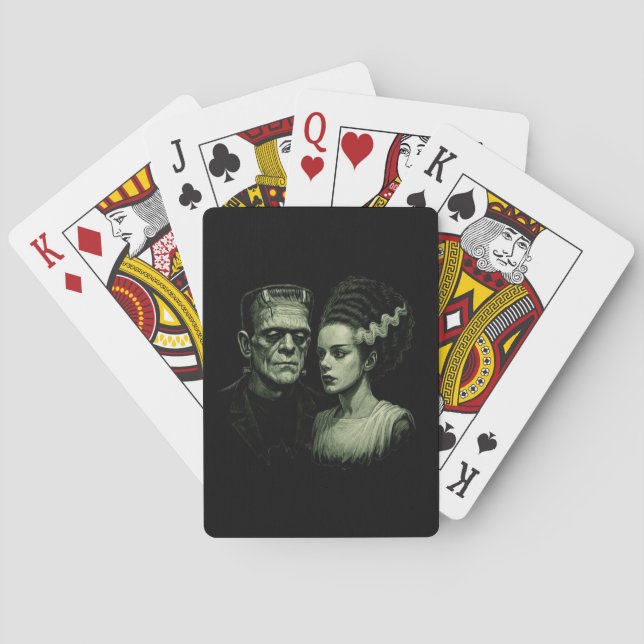 Cartes à jouer La Fiancée de Frankenstein (dos)