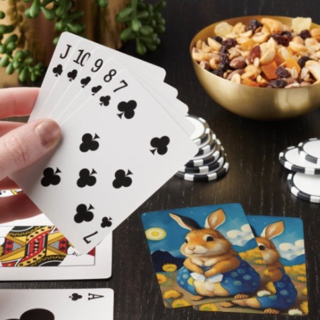 Cartes à jouer Lapin Printanier Étoilé (Créateur téléchargé)
