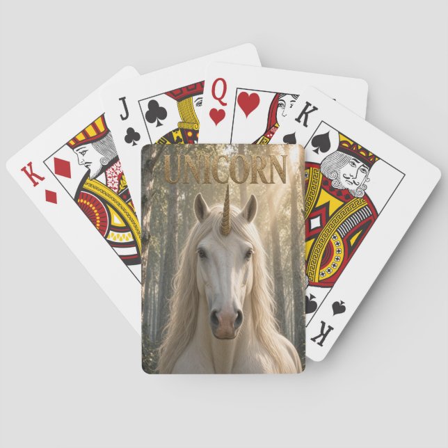 Cartes à jouer Licorne (dos)